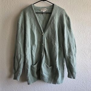 Casual Corner Mint Green Cardigan Sweater